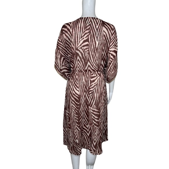 True Destination Challis Printed Long Beach Cover Up - Picture 9 of 14